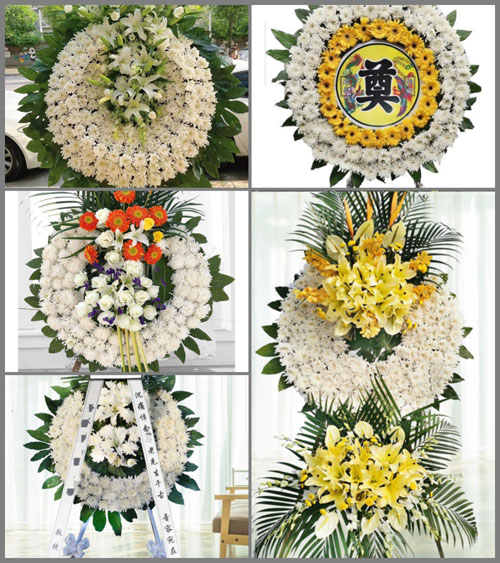 上海崇明区庙镇镇东村花圈速递